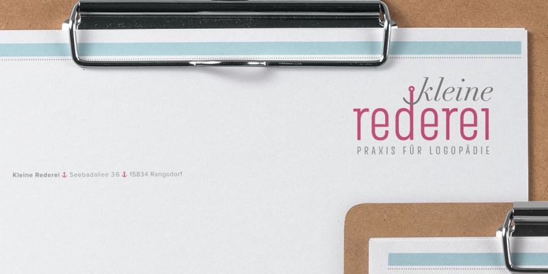 naming & corporate design | logopädiepraxis "kleine rederei"